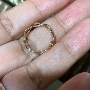 Tiffany &Co rubbed Metal infinity ring